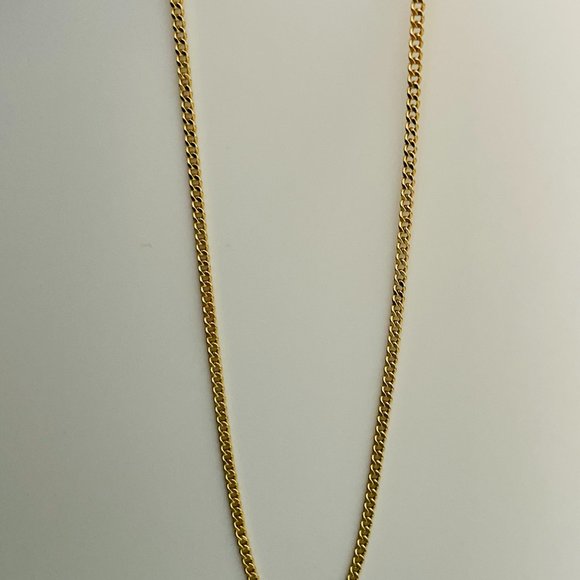 22 inch,14K Gold Curb Cuban Chain Necklace - Picture 15 of 17